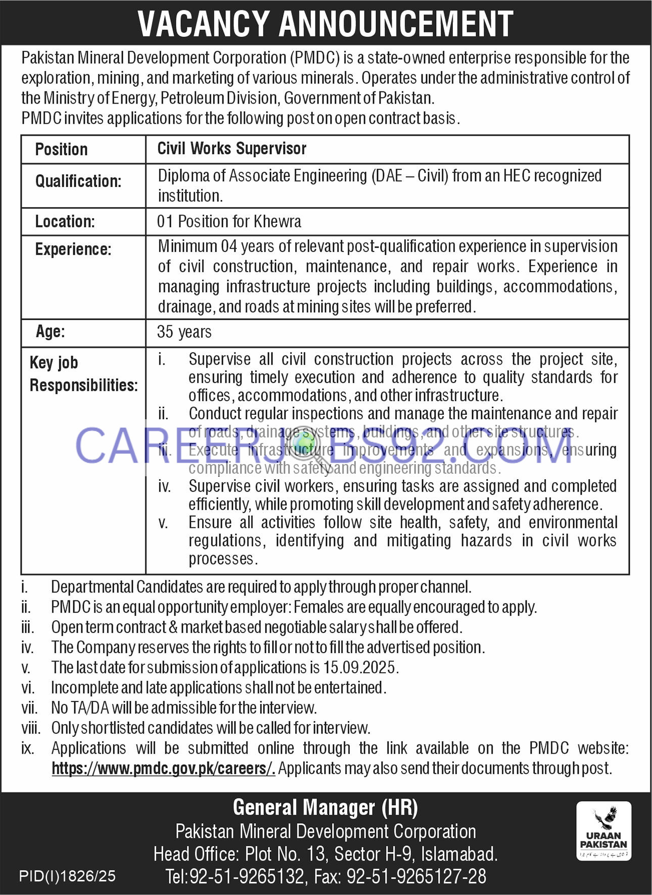 Latest Govt Jobs in Pakistan 2025