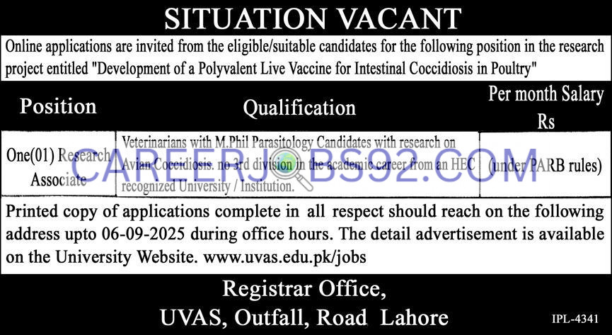 Latest Government Jobs Lahore 2025
