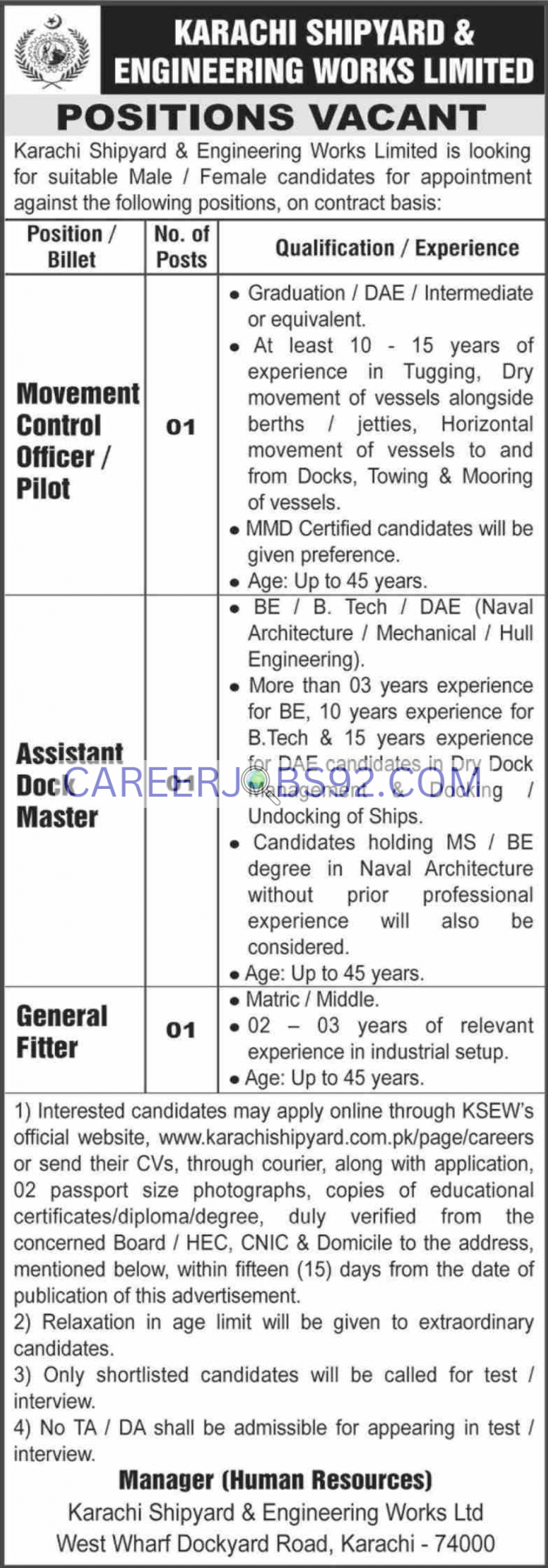 Latest Engineering Jobs Pakistan 2025