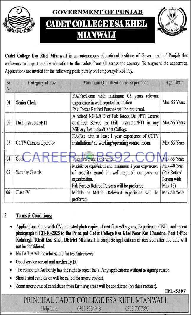 Government Jobs Punjab 2025