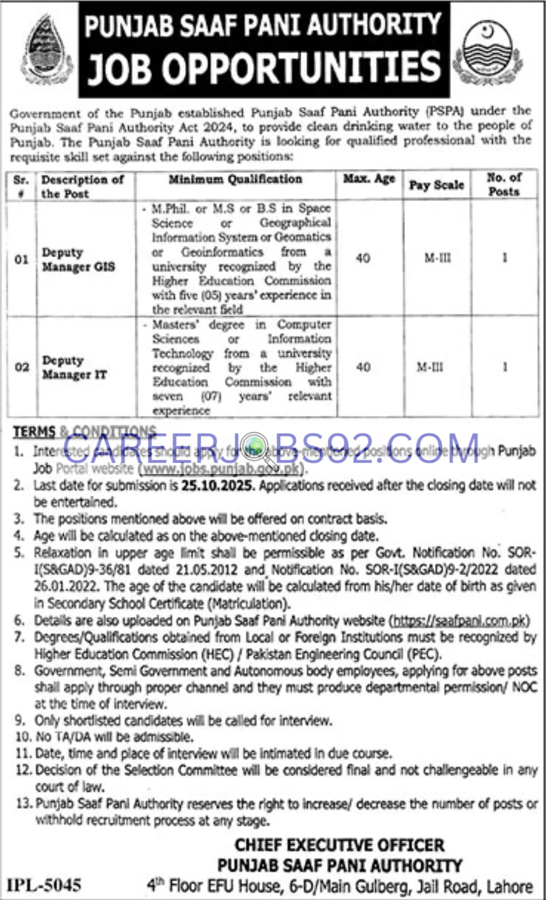 Latest IT Jobs in Lahore 2025