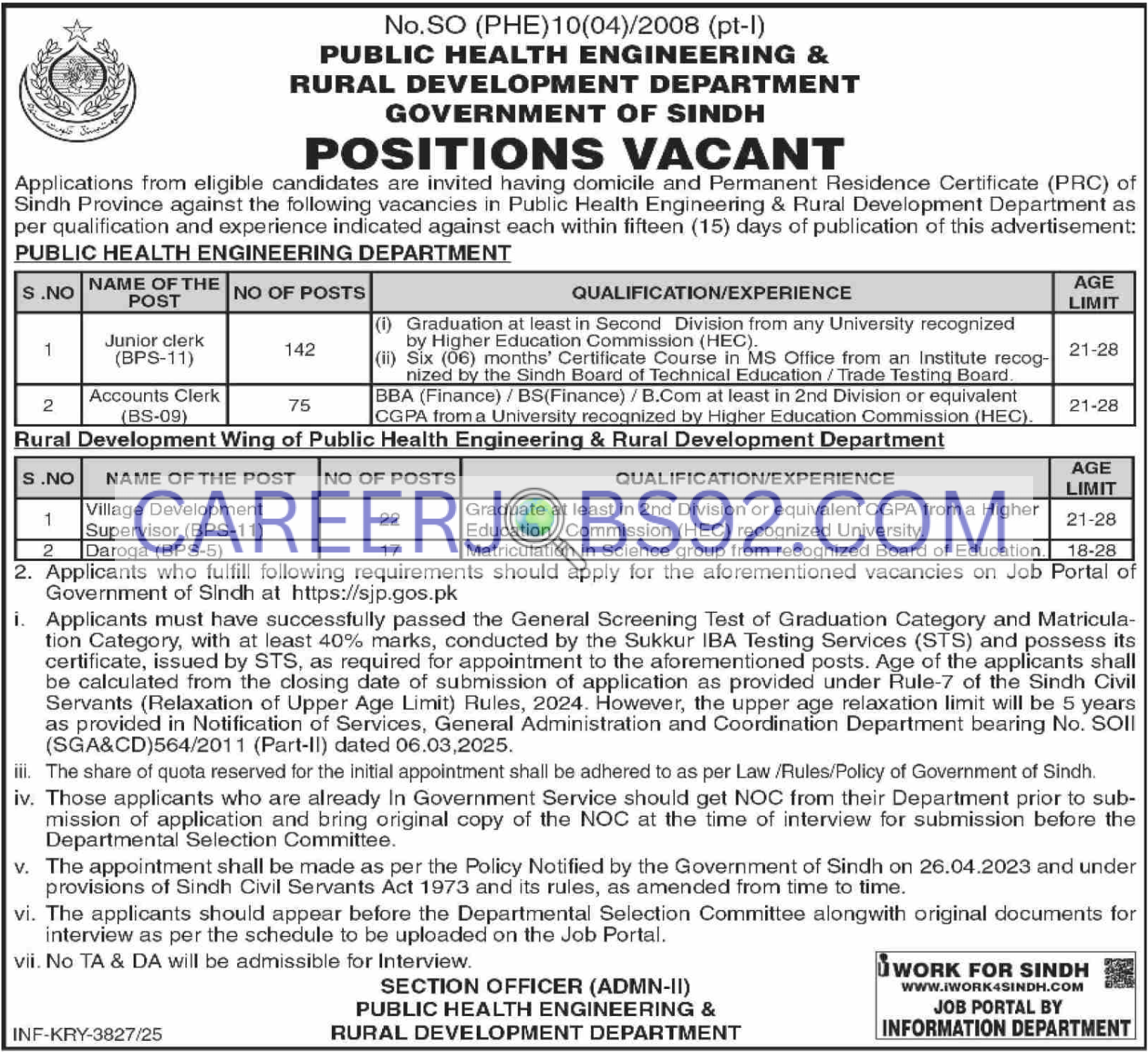 Government Job Opportunities Sindh 2025
